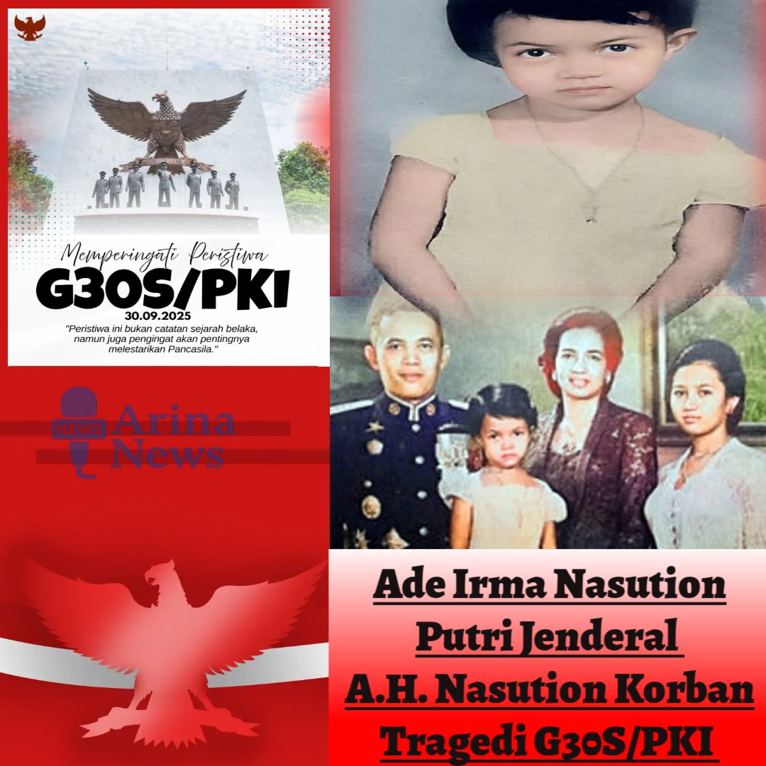 Kisah Ade Irma Suryani Nasution Putri Bungsu Jenderal A.H. Nasution Korban G30S/PKI