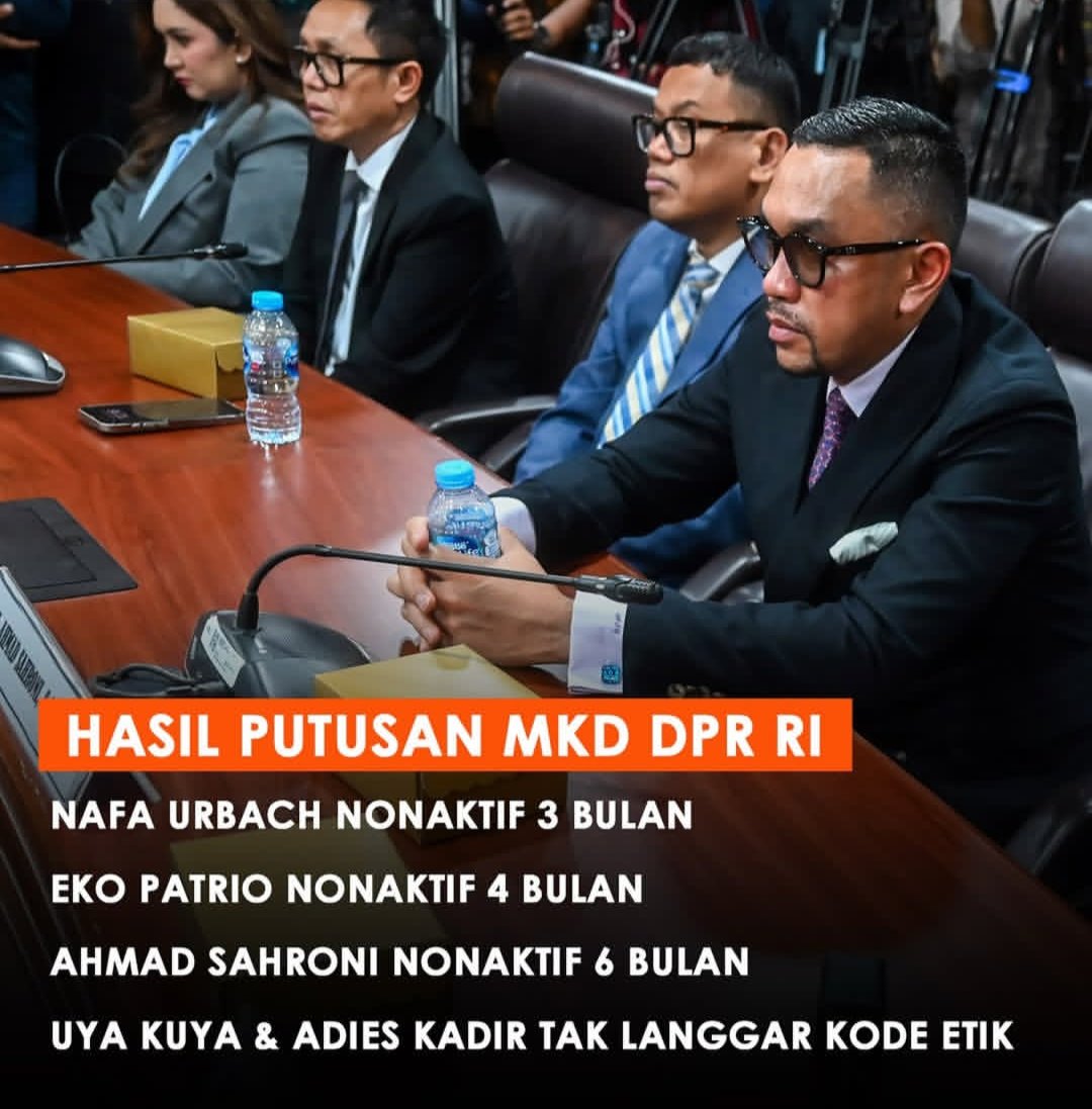 Hasil Sidang Mahkamah Kehormatan Dewan DPR RI, Uya Kuya dan Adies Kadir Kembali Menjadi Anggota DPR RI